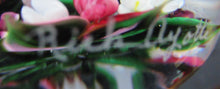 Load image into Gallery viewer, Rare RICK AYOTTE Limited Edition 1995 Cushion Cut Paperweight: Floral / Roses. LARGE SIZE 
