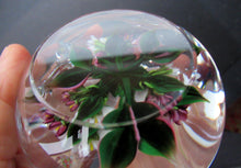 Load image into Gallery viewer, Rare RICK AYOTTE Limited Edition 1995 Cushion Cut Paperweight: Floral / Roses. LARGE SIZE 

