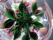 Load image into Gallery viewer, Rare RICK AYOTTE Limited Edition 1995 Cushion Cut Paperweight: Floral / Roses. LARGE SIZE 
