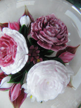 Load image into Gallery viewer, Rare RICK AYOTTE Limited Edition 1995 Cushion Cut Paperweight: Floral / Roses. LARGE SIZE 
