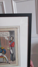 Load image into Gallery viewer, Antique GEORGIAN Satirical Print: Anticipation.  Honi soit qui mal y pense (1830)
