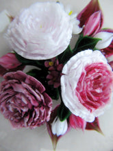 Load image into Gallery viewer, Rare RICK AYOTTE Limited Edition 1995 Cushion Cut Paperweight: Floral / Roses. LARGE SIZE 
