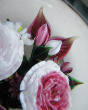 Load image into Gallery viewer, Rare RICK AYOTTE Limited Edition 1995 Cushion Cut Paperweight: Floral / Roses. LARGE SIZE 
