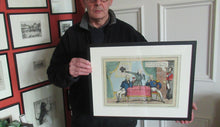 Load image into Gallery viewer, Antique GEORGIAN Satirical Print: Anticipation.  Honi soit qui mal y pense (1830)
