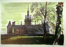Load image into Gallery viewer, Edwin La Dell Colour Lithograph Fettes College  Edinburgh Pencil Signed
