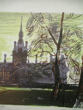 Load image into Gallery viewer, Edwin La Dell Colour Lithograph Fettes College  Edinburgh Pencil Signed
