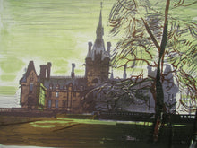 Load image into Gallery viewer, Edwin La Dell Colour Lithograph Fettes College  Edinburgh Pencil Signed
