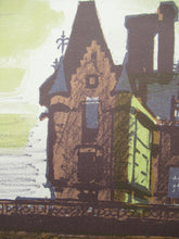 Load image into Gallery viewer, Edwin La Dell Colour Lithograph Fettes College  Edinburgh Pencil Signed
