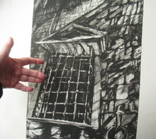 Load image into Gallery viewer, 1980s Jo Ganter Etching Inspired by Piranesi Pencil Signed
