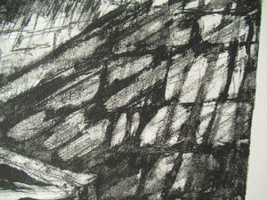 1980s Jo Ganter Etching Inspired by Piranesi Pencil Signed