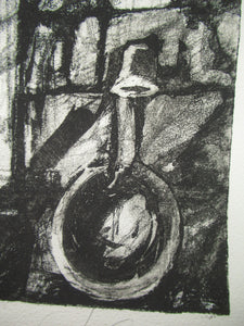 1980s Jo Ganter Etching Inspired by Piranesi Pencil Signed