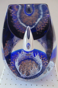 Golden Jubiliee Royal Reflections Caithness Glass Paperweight by Colin Terris