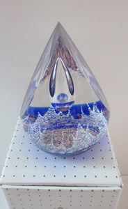 Golden Jubiliee Royal Reflections Caithness Glass Paperweight by Colin Terris