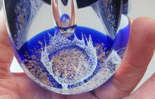 Load image into Gallery viewer, Golden Jubiliee Royal Reflections Caithness Glass Paperweight by Colin Terris
