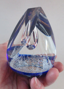 Golden Jubiliee Royal Reflections Caithness Glass Paperweight by Colin Terris