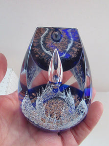 Golden Jubiliee Royal Reflections Caithness Glass Paperweight by Colin Terris