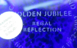 Golden Jubiliee Royal Reflections Caithness Glass Paperweight by Colin Terris