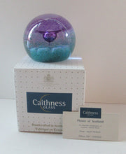 Load image into Gallery viewer, Vintage Scottish Caithness Glass Paperweight Flower of Scotland by Alastair Macintosh
