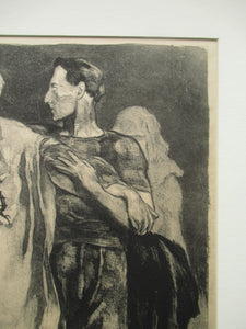 John Copley 1920s Original Lithograph British Prints The Sick KIng
