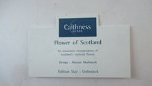Load image into Gallery viewer, Vintage Scottish Caithness Glass Paperweight Flower of Scotland by Alastair Macintosh
