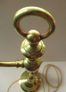 Antique Brass GEC Desk Lamp Pump Lamp Rewired