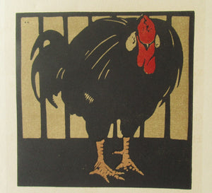 William Nicholson Square Book of Animals Cock of the North