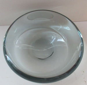 Danish Holmegaard Bowl by Per Lutken Signed and Dated 1960