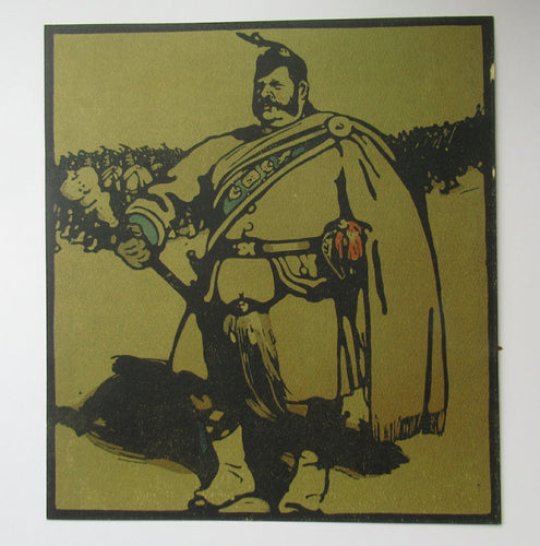 William Nicholson Antique Lithograph London Types Series FRAMED