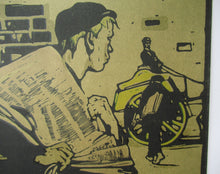 Load image into Gallery viewer, William Nicholson Original Lithograph Newsboy FRAMED
