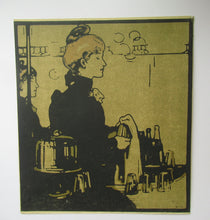 Load image into Gallery viewer, William Nicholsone London Types Barmaid Art Nouveau Print 
