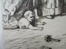 Load image into Gallery viewer, SCOTTISH ART. Rare Etching by Robert Bryden (1865 - 1939). Illustration to Burns &quot;The Deil&#39;s Awa Wi&#39; The Exciseman&quot; (1895)
