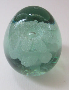 Victorian Paperweight Glass Dump with Plant Pot Inclusion