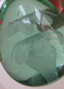 Victorian Paperweight Glass Dump with Plant Pot Inclusion