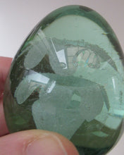 Load image into Gallery viewer, Victorian Paperweight Glass Dump with Plant Pot Inclusion
