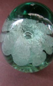 Victorian Paperweight Glass Dump with Plant Pot Inclusion