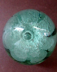 Victorian Paperweight Glass Dump with Plant Pot Inclusion