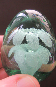 Victorian Paperweight Glass Dump with Plant Pot Inclusion