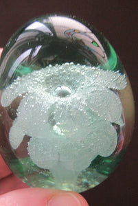 Victorian Paperweight Glass Dump with Plant Pot Inclusion