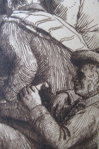 Scottish Etching Robert Bryden. Robert Burns Illustration: The Holy Fair 1890s