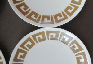 1970s Susie Cooper Wedgwood Old Gold Keystone Side Plates 