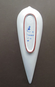 Vintage 1950s Swedish Stig Lindberg Leaf Pattern Dish