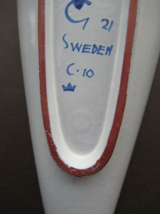 Vintage 1950s Swedish Stig Lindberg Leaf Pattern Dish