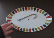 Load image into Gallery viewer, 1960s Original Jessie Tait Mexicana Midwinter Sandwich Plate with Handle
