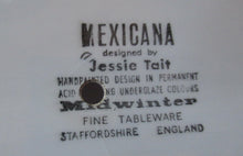 Load image into Gallery viewer, 1960s Original Jessie Tait Mexicana Midwinter Sandwich Plate with Handle
