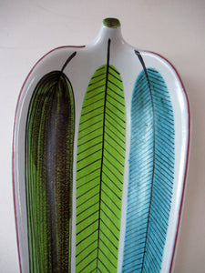 Vintage 1950s Swedish Stig Lindberg Leaf Pattern Dish