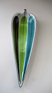 Vintage 1950s Swedish Stig Lindberg Leaf Pattern Dish