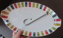 Load image into Gallery viewer, 1960s Original Jessie Tait Mexicana Midwinter Sandwich Plate with Handle
