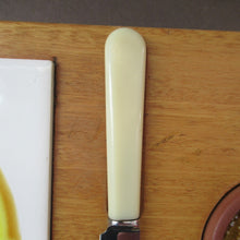 Load image into Gallery viewer, 1960s Syd Walker Ceramic and Oak Cheeseboard. Scottish Retail Historical Item
