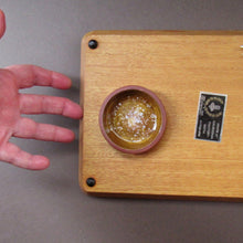 Load image into Gallery viewer, 1960s Syd Walker Ceramic and Oak Cheeseboard. Scottish Retail Historical Item
