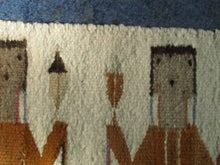 Load image into Gallery viewer, Vintage North American Folk Art Textile. Mid Century Navojo Yei Rug or Wall Hanging
